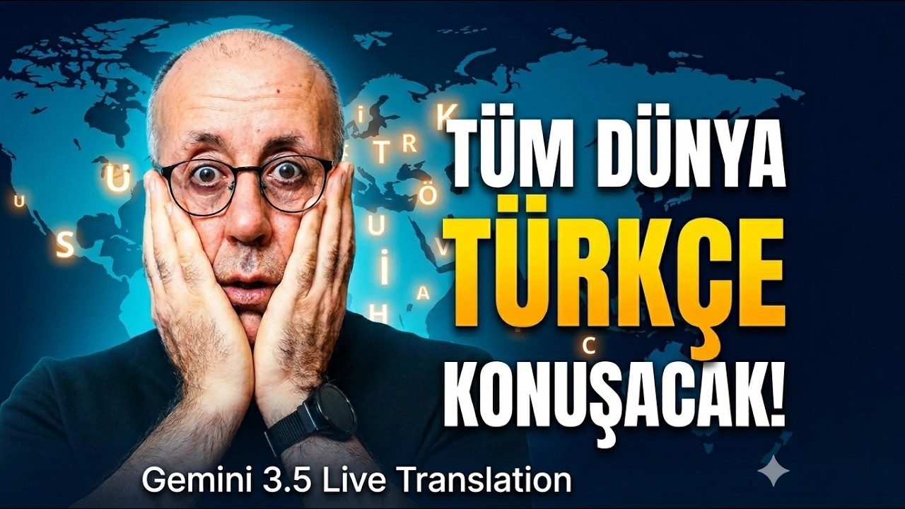 Tüm Dünya Türkçe Konuşacak! Gemini 3.5 Live Translation Demo!